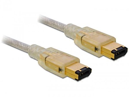 Delock IEEE 1394-kabel - 6 pin FireWire til 6 pin FireWire - 3 m