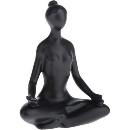 Hemdekoration Keramisk Yoga Pose Yoga Staty, Meditationsrum Yoga Coach