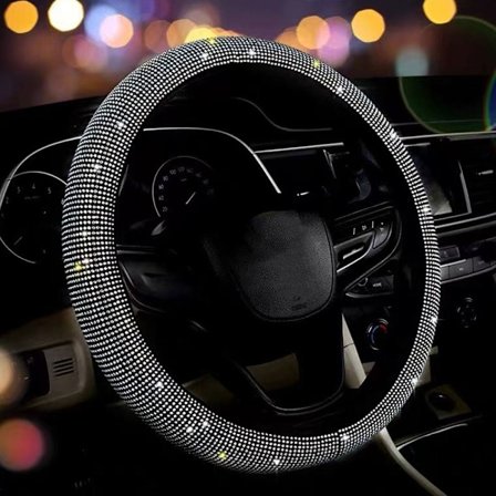 Bil Rhinestones Rattdeksel Bil Suv Ratt