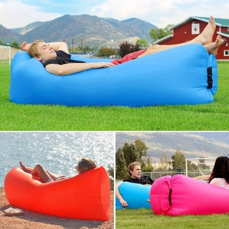 Air Bean oppblåsbar liggestol/liggesekk for strand, hage eller festival