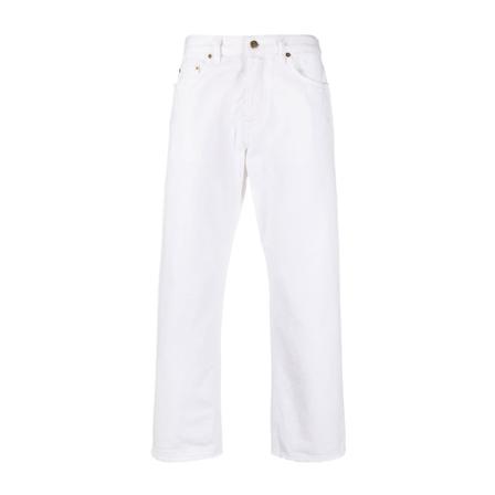 Golden Goose, Straight Trousers Wit, Heren, Maat:W29
