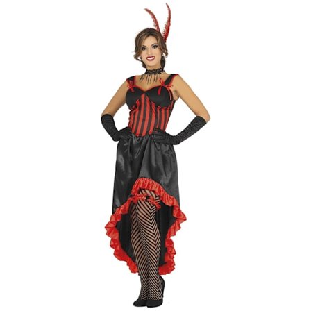 Fiestas Guirca Dam Can-Can Kostym L Röd/Svart
