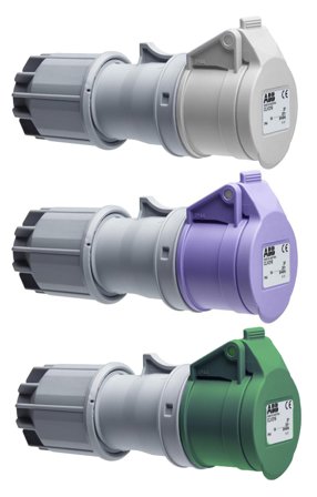 ABB 2CMA100906R1000 Skjøteuttak 24 V Grønn, 16 A, 3-polet, Stikkontakter & kabler