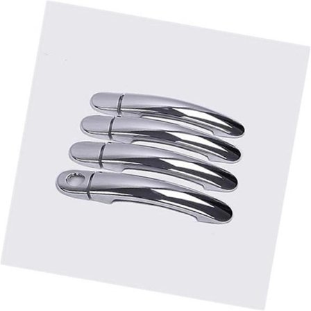 Dørhåndtak Deksel Karbonfiber Krom Finish for Seat Leon MK1 Kompatibel 1999-2004 1M Svart (FMY)