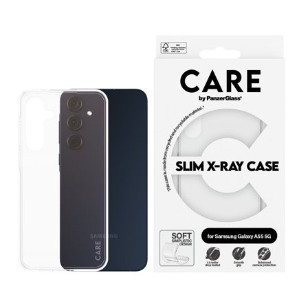 CARE by Panzer X-Ray Case Samsung Galaxy A55 5G PanzerGlass - High quality tempered glass screen protector