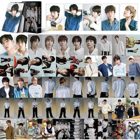 55 st KPOP RIIZE Lomo-kort RIIZE Talk Saxy Albumaffisch RIIZE presentvaror Vykort Gratulationskort för fans