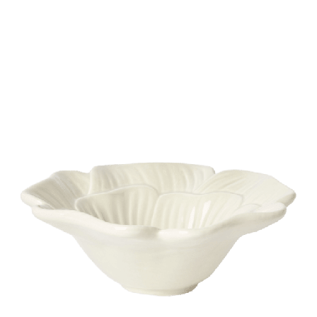 Åhléns Home Skål i porslin VALLMO 16 cm Skålar Vit ONESIZE