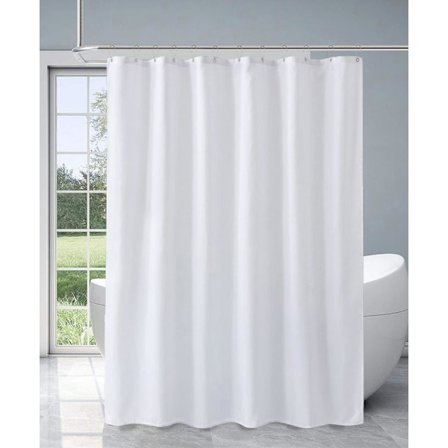 180 x 180cm, Valkoinen nopeasti kuivuva suihkuverho, Konepestävä vesi