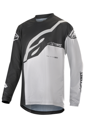 Maglia MTB Bambino Alpinestars Racer Factory LS Nero-Bianco S