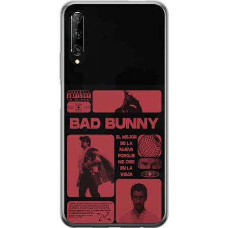 Kompatibel Mobilcover til Huawei P smart Pro 2019 Bad Bunny NFL-inspireret skjoldlogo med amerikansk fodbold og stjerner