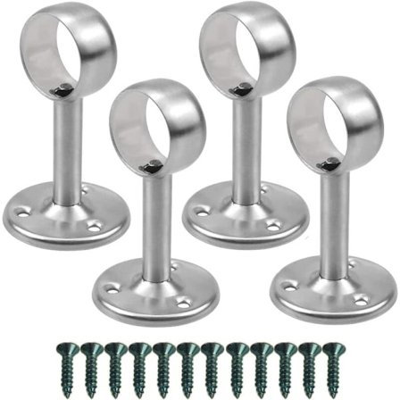 Bitar Gardinstangfeste Takfeste, rustfritt stål