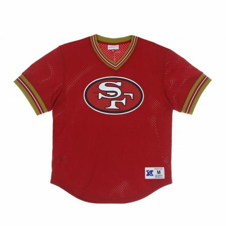 Mitchell & Ness, T-Shirt Rood, Heren, Maat:S