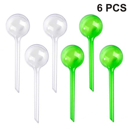 6 stk. Automatisk vandingssystem til planter i plast, Lazy Watering D