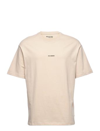 Slhloosehankie Ss O-Neck Tee Ex Pink Selected Homme