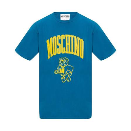 Moschino T-shirt with logo Blå, Herre