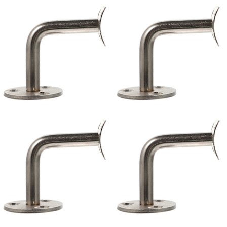 4 st Rostfria Trappräcken Väggfäste Ledstångshållare