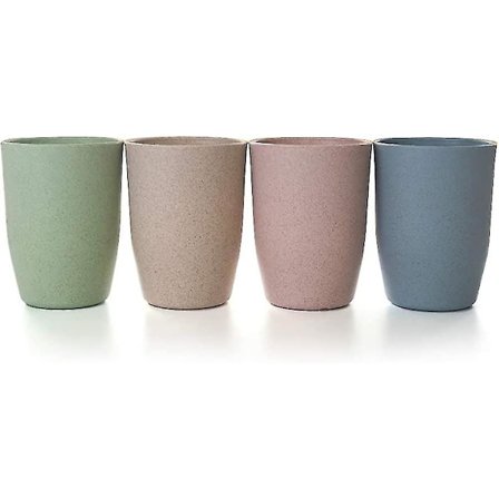 Øko-venlig Kop, Hvedehalm, Letvægts Biologisk Nedbrydeligt Krus, Plastik Kaffe Kops, Drikkekop