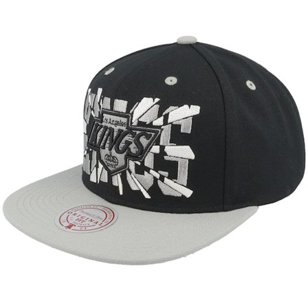 Mitchell & Ness - NHL Noir snapback Casquette - Los Angeles Kings Shattered Vintage Black/Grey Snapback @ Hatstore