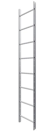 W.steps WWRS Vägg- och takstege krom 2400 mm, Stegar & ställningar