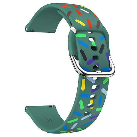 20mm klockarmband för Samsung Galaxy Watch6 / Watch6 Classic / Watch 5 Pro / Watch4 Classic, mönstrad silikonrem