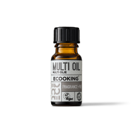 Ecooking Multi Olie Parfumefri 10 - Unik, Økologisk, Multifunktionel, Kropsolie, Makeupfjerner, Barbering, Massageolie