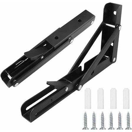 Sammenklappelig beslag i rustfrit stål, sammenklappelig konsolbeslag, bærende sammenklappelige hyldebeslag, kraftigt sammenklappeligt konsolbeslag til