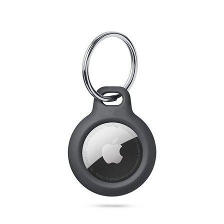 Tech-Protect Rough Case for Apple AirTag med ring - svart
