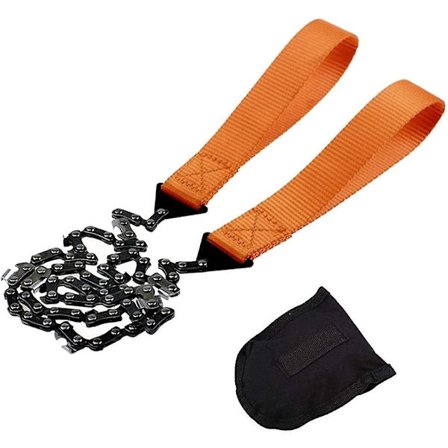 Survival Chain Pocket Chainsaw, 103cm, 11 Savtakker, Bærbar Håndholdt Survival Chain Saw Hurtig Træskæring Nødudstyr til Udendørs Overlevelse Bedst