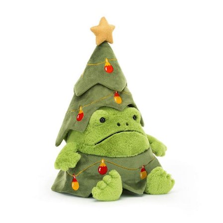 Jellycat 29 cm Juletræ Ricky Rain Frog blødt legetøj