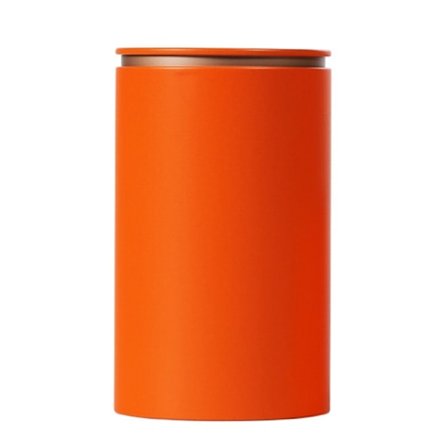 Metallisk Teboks for Løsbladte, Oppbevaring av Kaffe, Urter, Teboks, Godteriboks, Oransje