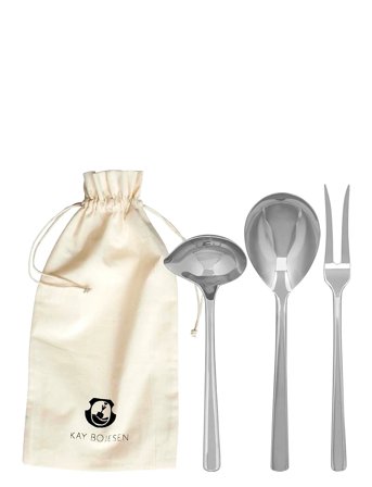 Kay Bojesen Serveringssæt, 3 Dele - Silver - ONE SIZE