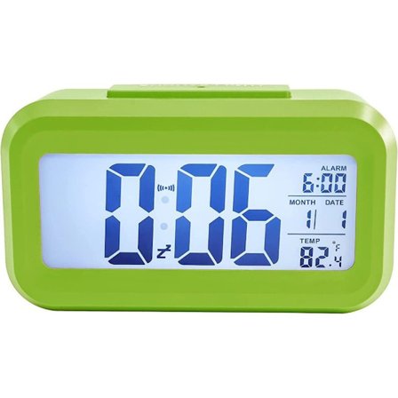 Alarmklokke LED Klokker GRØNN