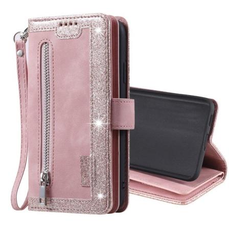 Flipfodral Med 9 Kortfack Till Samsung Galaxy S21 - Rosa