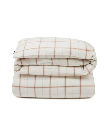 Lexington Checked Cotton/Cashmere Flannel Duvet Cover