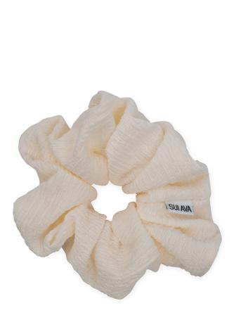 Ea Zig-Zag Scrunchie Accessories Hair Accessories Scrunchies Creme Sui Ava