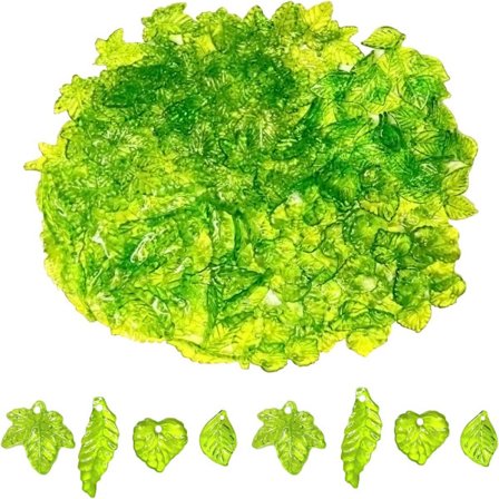 Akryl Leaf Beads Leaf Shape Pendant Charms Maple Leaves Beads