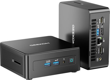 Geekom IT15 kompakt Mini PC Intel Core Ultra 9-285H, 32GB RAM, 1TB PCIe SSD, Wi-Fi 7, Windows 11 Pro