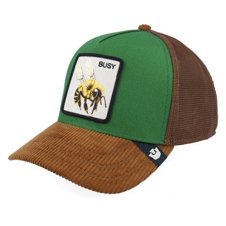 Goorin - Grün Cap - Busy Remix Multi Color Green/Brown A-Frame Trucker @ Hatstore