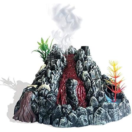 Dinosaur Realistic Figures Play Set Med Dino Egg Carry Case Tilbehør Og Vulkan Med Lys Lyd Og Mist Funksjoner Pedagogisk Leker For Barn Tod