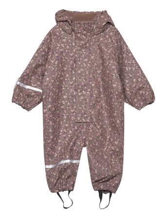 Rainwear Suit -Aop, W.fleece Outerwear Coveralls Rainwear Coveralls Rosa CeLaVi*Betinget Tilbud