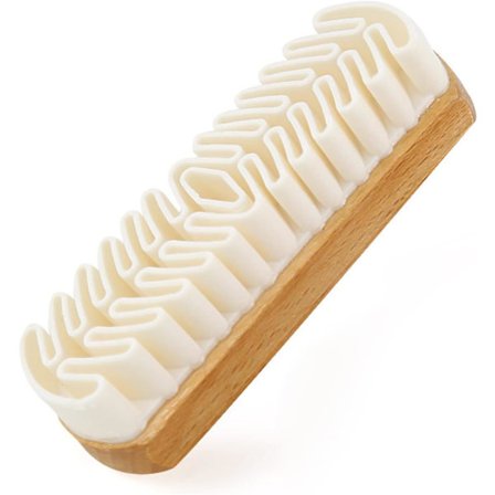Mocka borste, mocka läder borste för rengöring avkontaminering av skor/stövlar/mocka tillbehör (1 st)