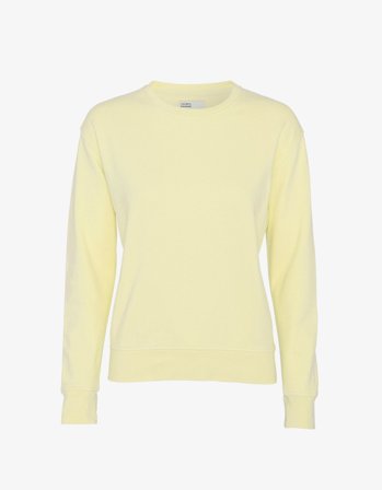 Women Classic Organic Crew - Soft Yellow XL