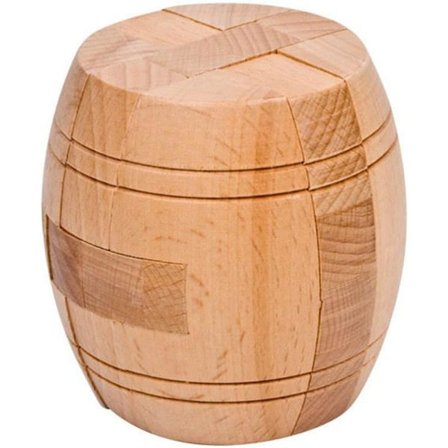 Håndlavet voksen puslespil i træ med 3D-lås