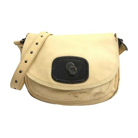 Celine Vintage Pre-owned Leather Crossbody Tas , Beige , Dames , Maat: ONE Size Vintage Tassen