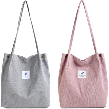 Damväska - 2 st dragsnöre väska dam shopper S