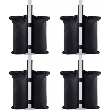 4 vita viktsandpåsar för paviljong, tung vikt, industriell kvalitet, tung