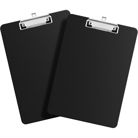 ING 2 stk. sort A4 skriveunderlag med skjult ophæng PP-materiale 310x225mm vandtæt slidstærkt til lærere studerende papirvarer skole