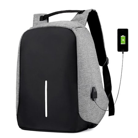 Resa Laptop Ryggsäck Arbetsryggsäck Väska Med USB Laddningsport, Stöldskydd Stor Business Ryggsäck, College Skol Dator Ryggsäck Presenter