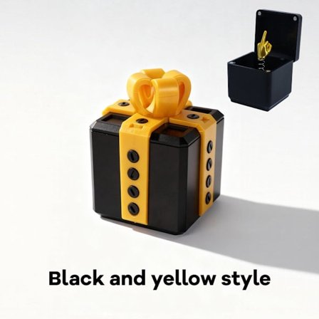 Finger Prank Box 3D-printad Skruvutmaning Rolig Överraskningslåda Original Frustrerande Gåva till Vänner Familj Svart Roligt Skämtspel