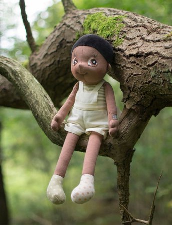 Rubens Barn Rubens Barn Docka-Fern-Ecobuds - Multi/patterned - 8.5X18X35CM